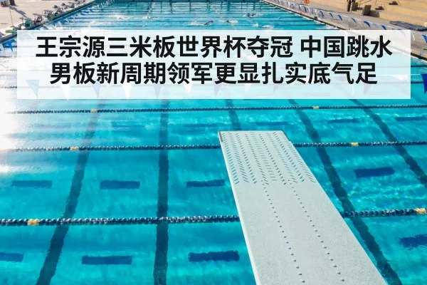 王宗源三米板世界杯夺冠 中国跳水男板新周期领军更显扎实底气足